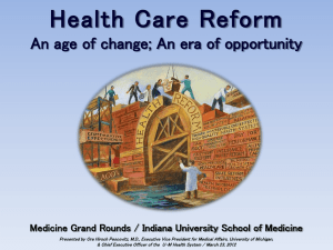 Health Care Reform - Medicine That Speaks