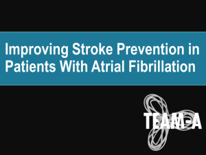 Improving Stroke Prevention in Patients With Atrial Fibrillation