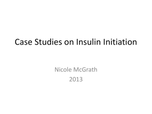Case Studies on Insulin Initiation