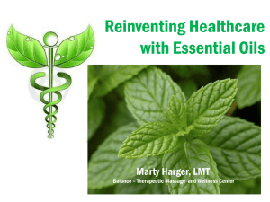 Reinventing Healthcare with Essential Oils