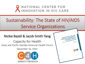 HIV/AIDS ASO and CBO Stability & Sustainability