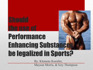 Legalisation of Performance Enhancing Drug (2)