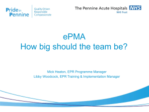 ePMA team structure - ePrescribing Toolkit