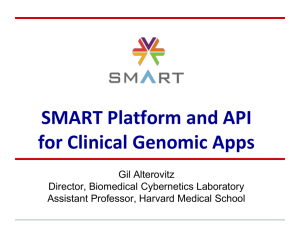 SMART Platform and API for Clinical Genomic Apps
