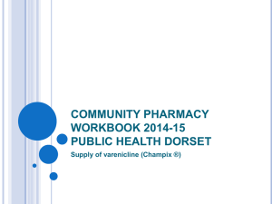 Varenicline Pharmacy Workbook