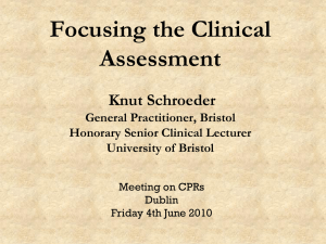 Clinical assessment - The HRB Centre for Primary Care Research