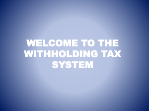 final withholding tax - Accounting Division