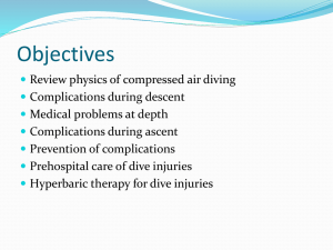 Dive Medicine and Hyperbaric Therapy