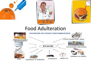 Food Adulteration