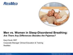 Men vs. Women in Sleep-Disordered Breathing