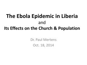 The Ebola Epidemic in Liberia
