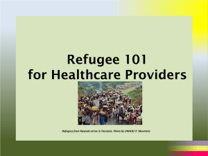 Refugee 101 - Tucson Refugee Health Information