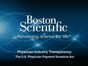 presentation created by Boston Scientific`s Global Compliance