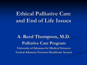 PALLIATIVE CARE