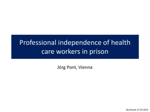 "Professional independence of health care workers in the