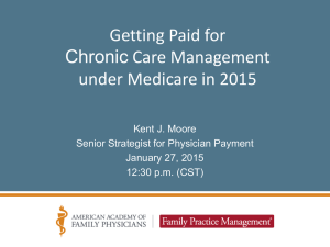 Getting Paid for Chronic Care Management under Medicare in 2015