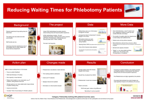 Reducing waiting times for Phlebotomy patients (powerpoint)