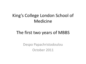 Lessons from King`s College London