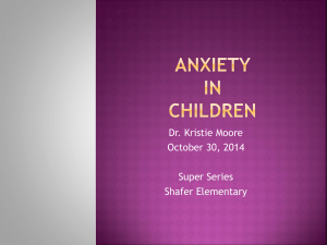Anxiety Presentation - Katy Independent School District