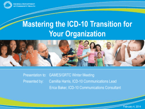Mastering the ICD-10 Transition for your Organization!