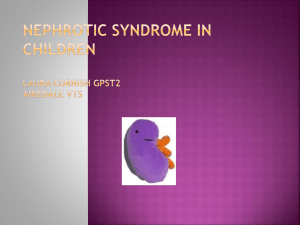 27 Apr 2010- Nephrotic Syndrome in Children