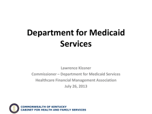 Department for Medicaid Services