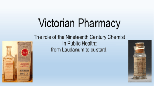 Victorian Pharmacy Presentation.