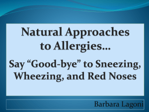 Natural Approaches to Allergies