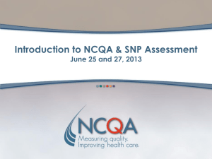 Introduction to SNP Assessment Training Slides