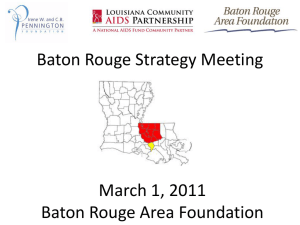 Baton Rouge Strategy Meeting - Louisiana Public Health Institute
