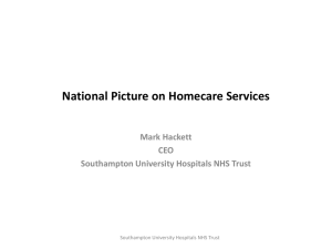 National Picture on Homecare Services
