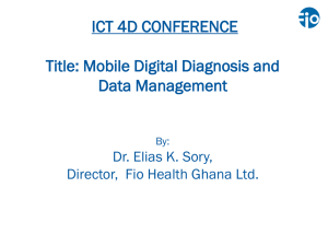 Mobile Digital Diagnosis and Data Management
