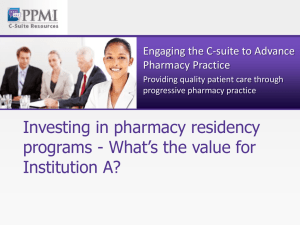 Investing in pharmacy residency programs