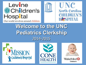 Welcome to the Pediatrics Clerkship