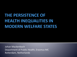 Persistence of health inequalities