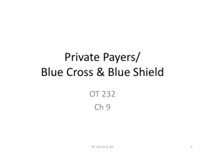 Private Payers/ Blue Cross & Blue Shield