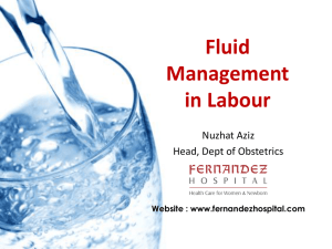 fluids in Labour