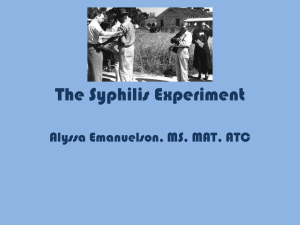The Syphilis Experiment and the Tuskegee Airmen