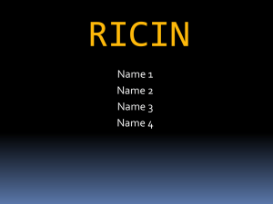 RICIN - Biology