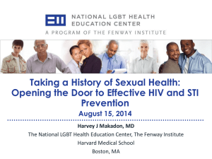 Taking a History of Sexual Health: Opening the Door to Effective HIV