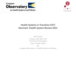 Health Systems and Policy Analysis