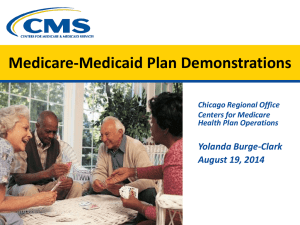 Medicare-Medicaid Plan Demonstrations