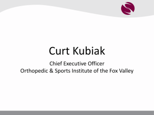Curt Kubiak, OSI - Orthopedic & Sports Institute of the Fox Valley