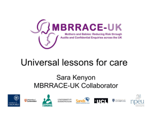 09. Universal lessons for care Dec 2014