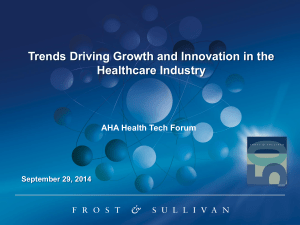 Trends Driving Growth and Innovation in the Healthcare Industry