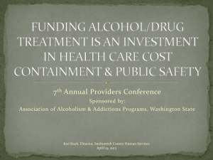 Funding Alcohol and Drug Treatment