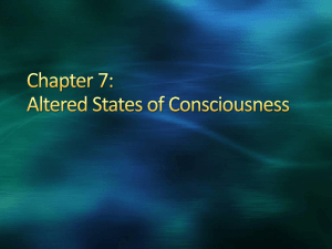 Chapter 7: Altered States of Consciousness