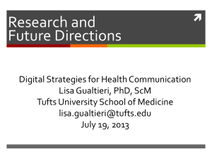 Slides - Digital Strategies for Health Communication
