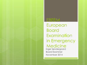 EBEEM European Board Examination in Emergency Medicine
