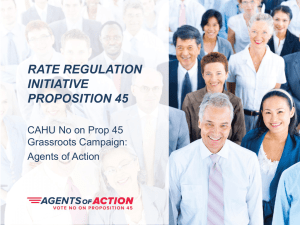 Proposition 45 - North Coast Association of Health Underwriters
